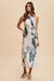 WATERCOLOR PRINTED MIDI DRESS Annie Wear 