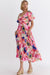 Watercolor Puff Sleeve Maxi entro 