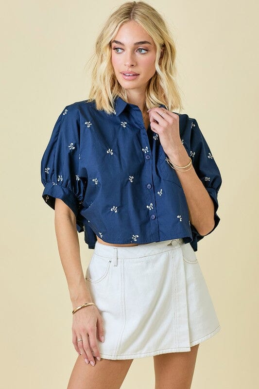 White Asymmetrical Wrap Denim Skort day + moon 