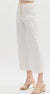 White Denim Mid Rise Culotte Pants w/ Gold Buttons entro 