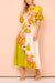 Yellow Floral Bubble Sleeve Dress Mayah Overseas 
