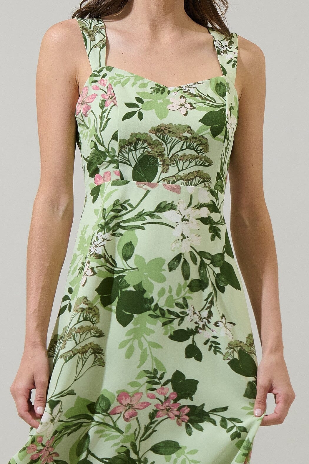 Zane Floral Bary Smocked Maxi Dress sugarlips 