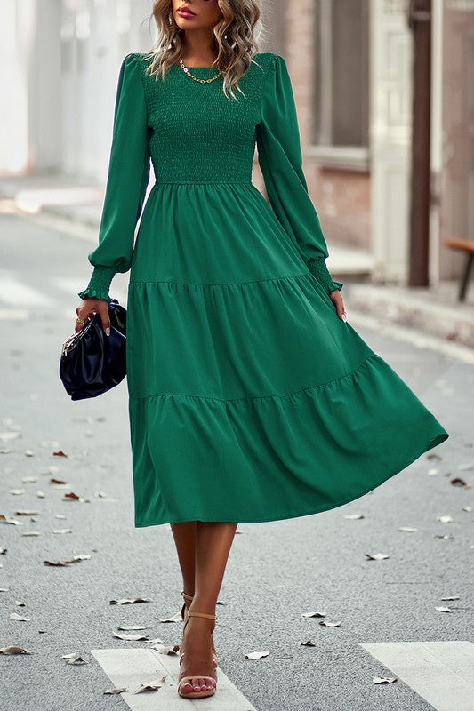 A Line Smocked Chest Dress supreme fashion 