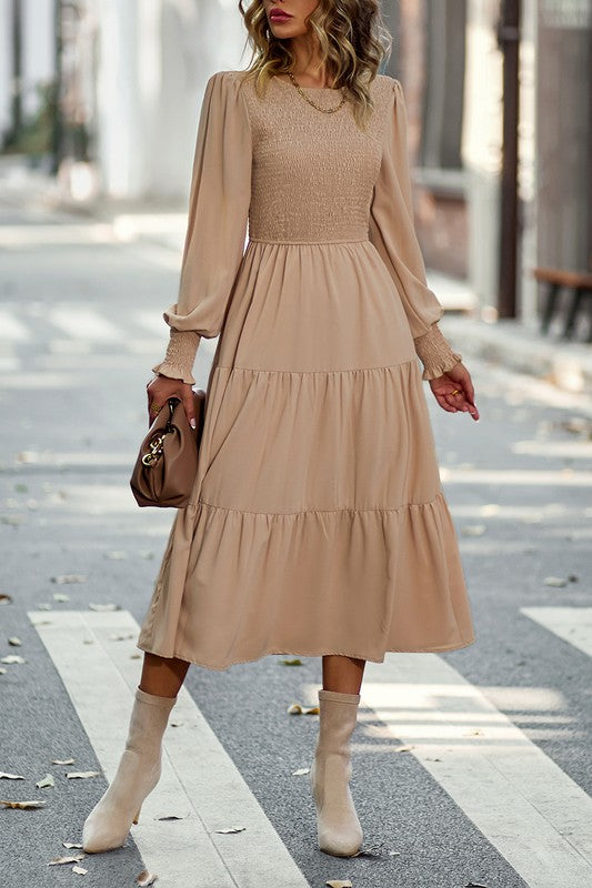 A Line Smocked Chest Dress supreme fashion 