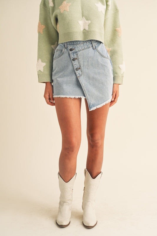Asymetrical Denim Skirt Mable 