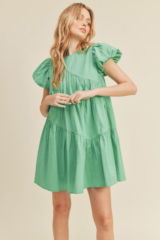 Asymmetric Babydoll Dress SNAP-Something New And Pretty Asymmetric Babydoll Dress SNAP-Something New And Pretty