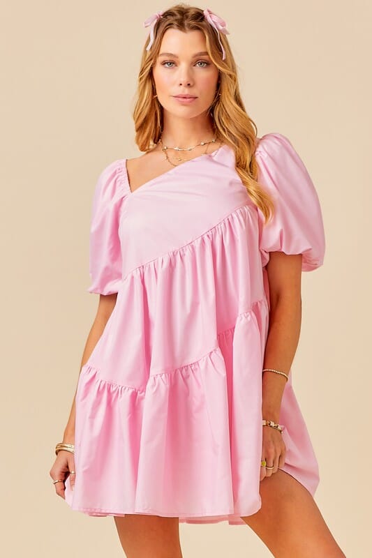 Asymmetric Neckline Dress day + moon 