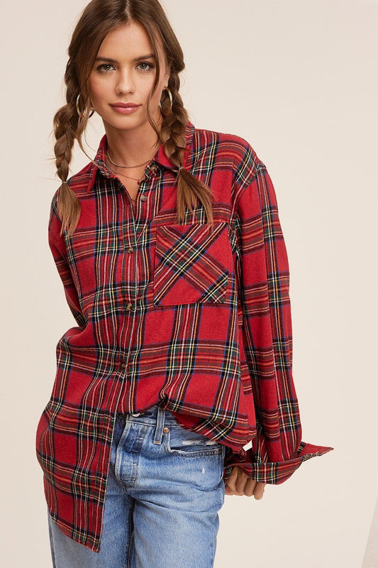 Avril Plaid Shirt LA MIEL 