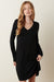 Bamboo V-Neck Knit Dress Mittoshop 