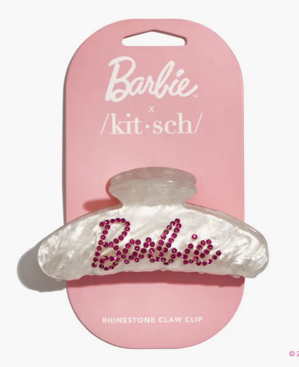 Barbie Rhinestone Claw Clip Kitsch 