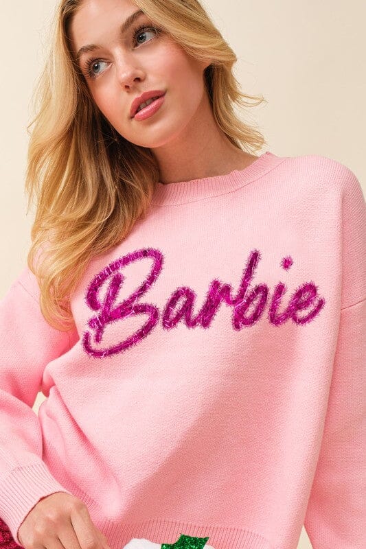 Barbie Tinsel Sweater - Ships mid-October Main Strip 