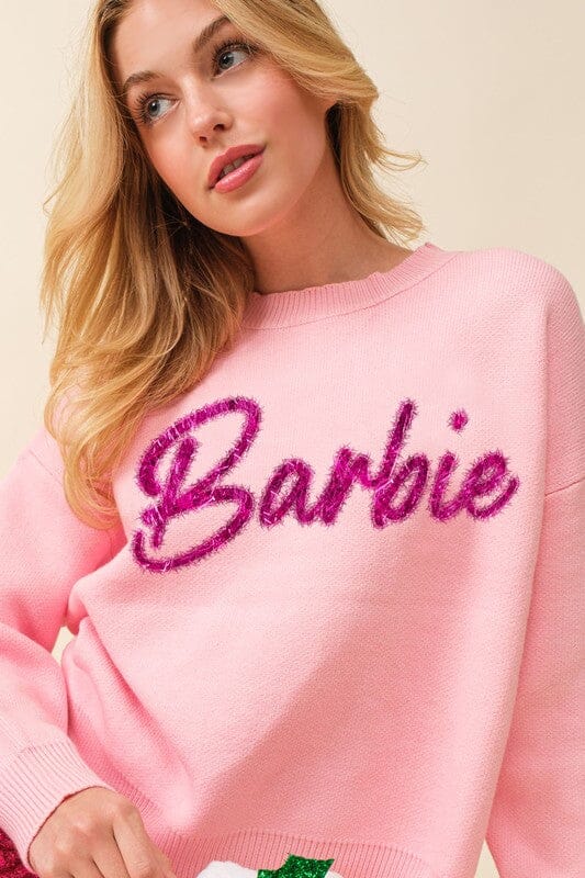 Barbie Tinsel Sweater - Ships mid-October Main Strip 
