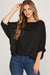 Batwing 3/4 Sleeve Pleated Top she + sky 