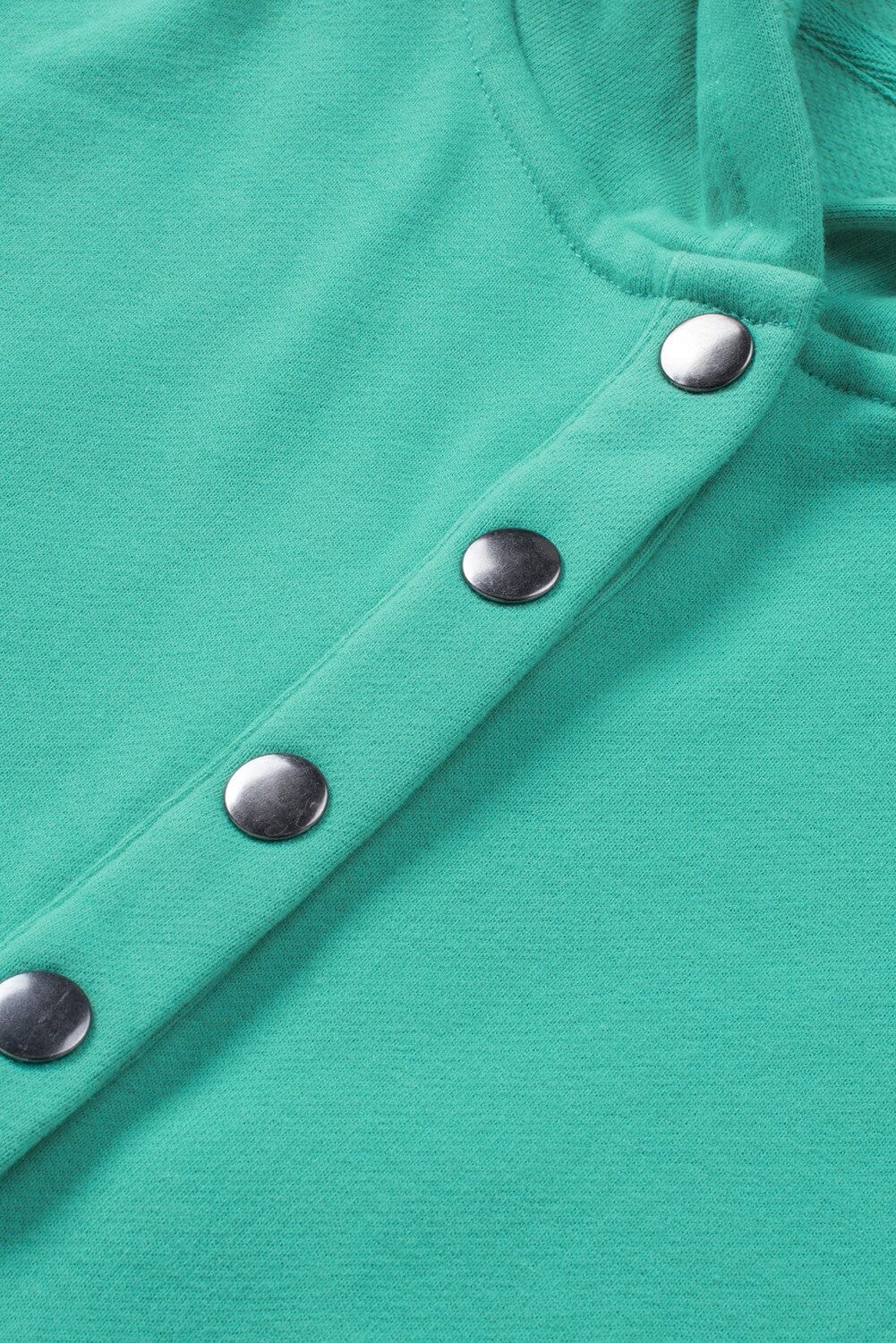 Batwing Sleeve Pocketed Henley Hoodie Shiying 