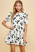 Black and White Bow Print Dress TCEC 