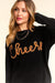 Black Cheers Tinsel Sweater Haptics 