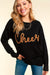 Black Cheers Tinsel Sweater Haptics 