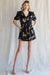 Black Leopard Satin Romper - Ships Late June Jodifl 