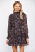 Black Paisley Mock Neck Dress Fate 