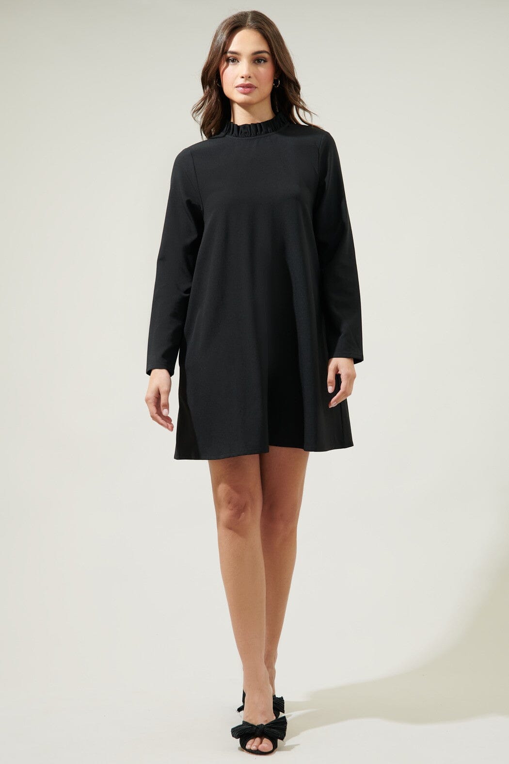 Blaine Ruffle Long Sleeve Dress Sugarlips 