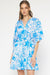 Blue and White Dolman Sleeve Dress entro 