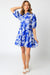 Blue and White Freya Dress Olivaceous 