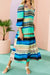 Blue Multi Print Dress cezele 