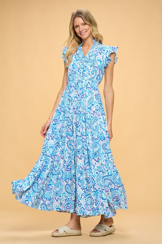 Blue Paisley Maxi Pinch 