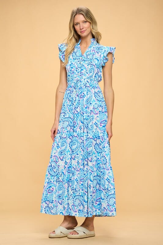 Blue Paisley Maxi Pinch 