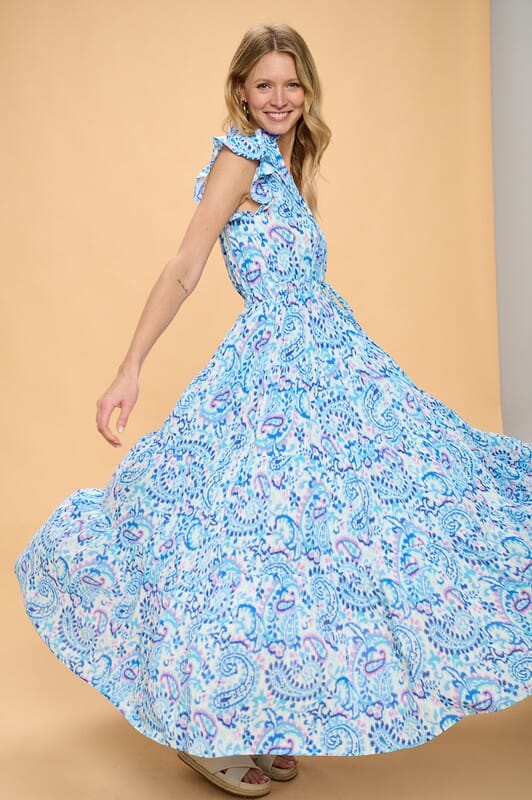 Blue Paisley Maxi Pinch 