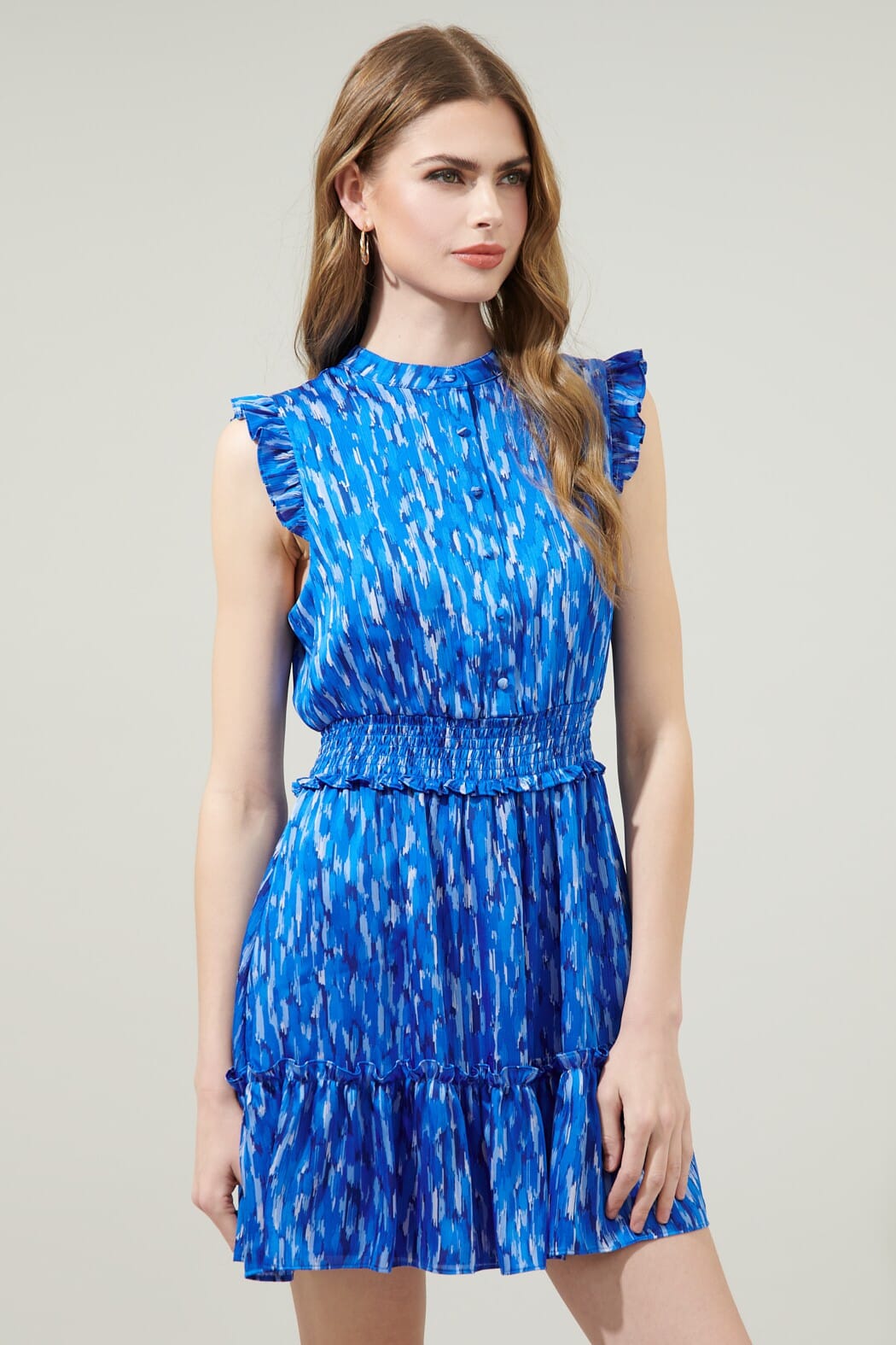Bonita Falls Merrick Sleeveless Button Front Dress Sugarlips 