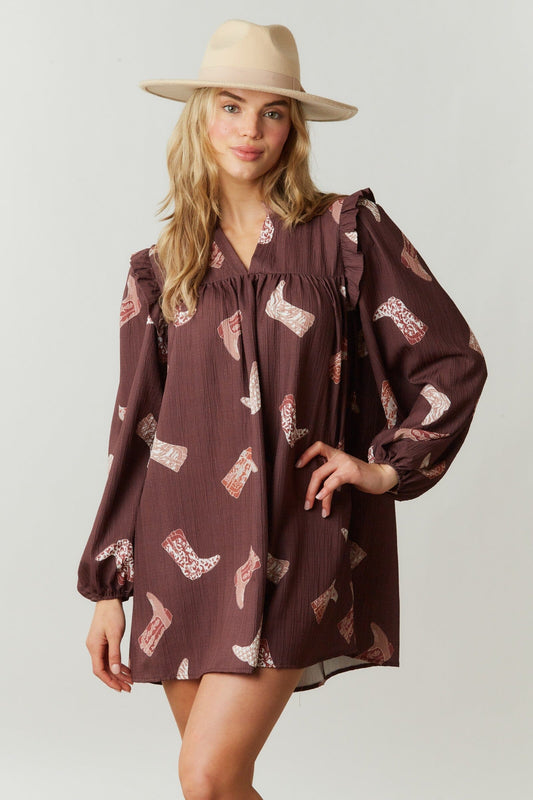 Boots Mini Dress With Side Pocket fantastic fawn 