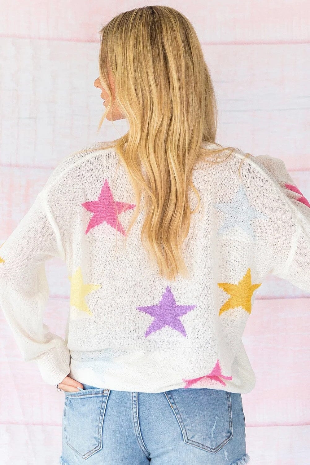 Bright Star Pattern Sweater Youmi 