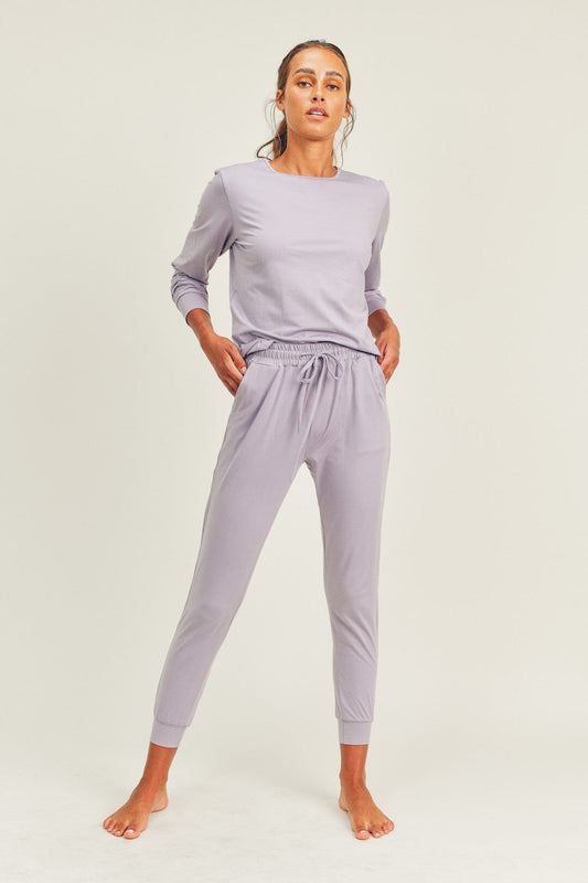 Brushed Soft Skin Long Sleeve & Lounge Pant Kimberly C 