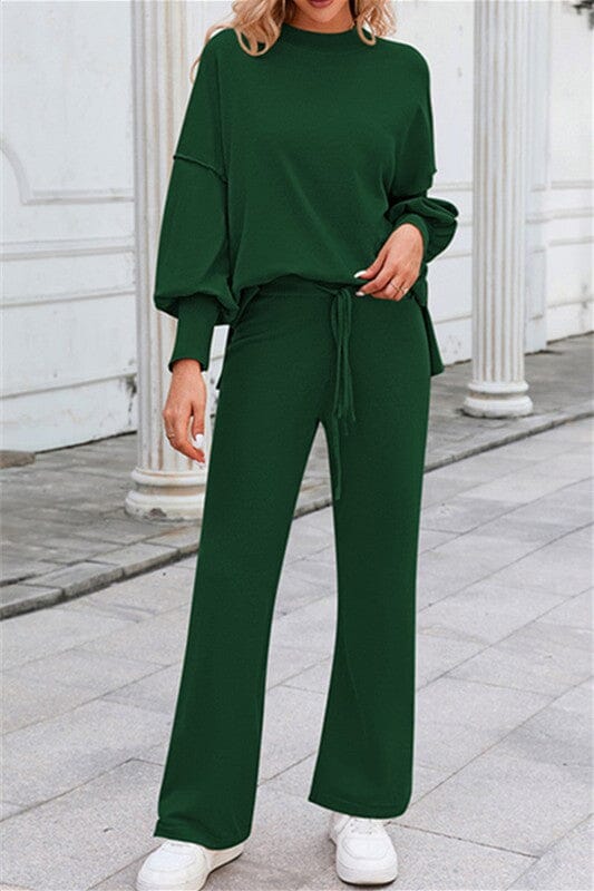 Bubble Sleeve Sweater Set Kentce 
