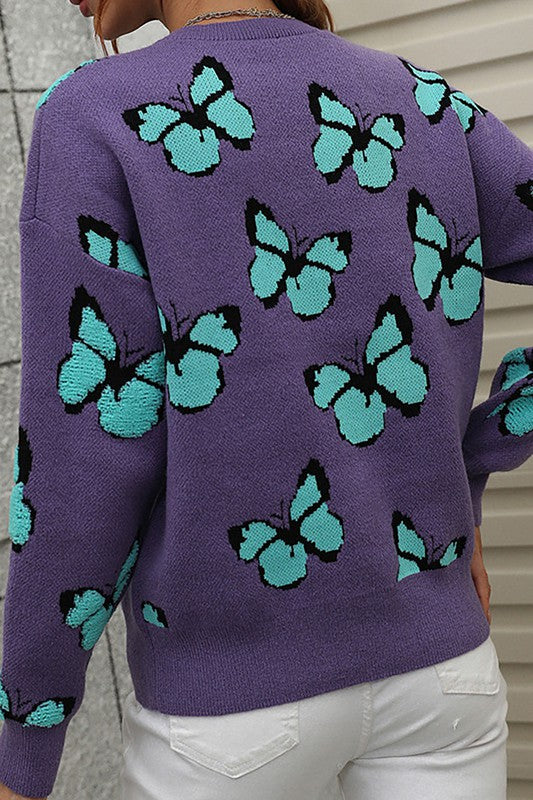 Butterfly Knit Sweater cezele 