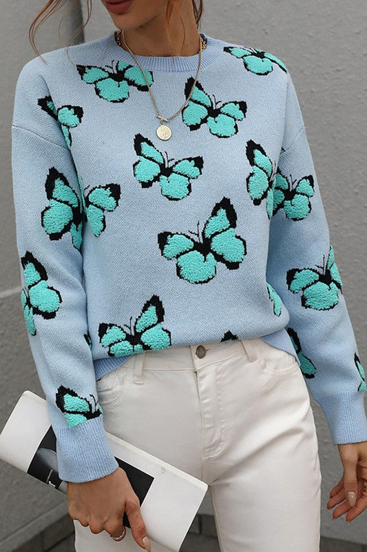 Butterfly Knit Sweater cezele 