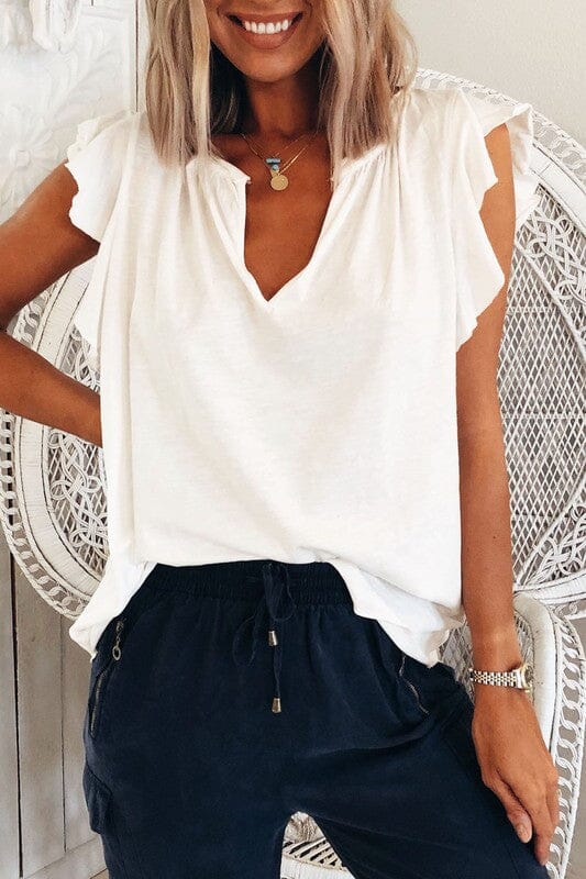 Butterfly Sleeve Knit Top Kentce 