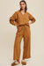 Caramel V-neck Sweatshirt and Pants Set listicle 