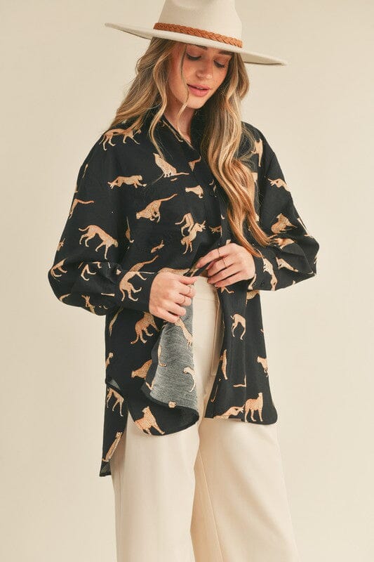 Cheetah Button-Up &merci 
