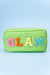 Chenille Letter Glam Bag wall to wall Pink 