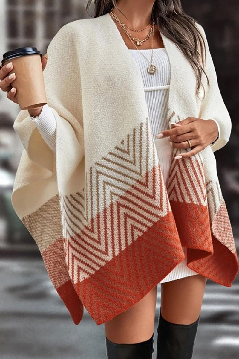 Chevron Pattern Cape cezele 