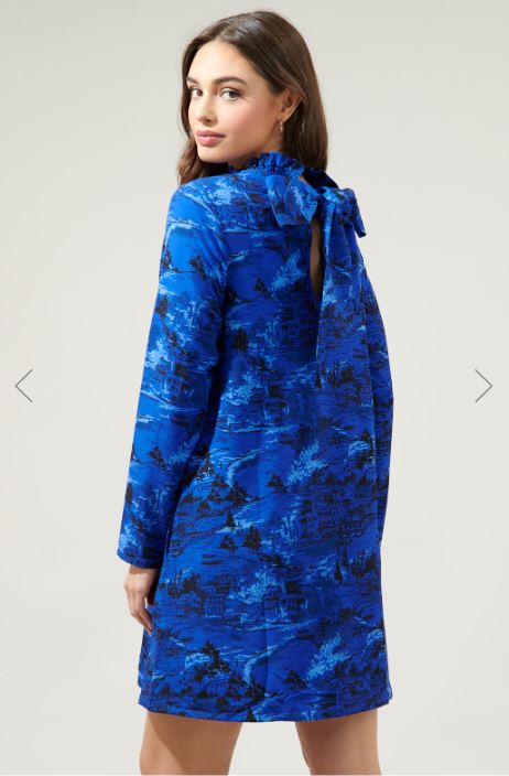 City Swiss Long Sleeve Mini Dress Sugarlips 