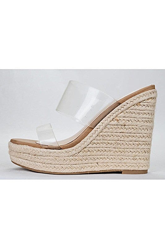 Clear Espadrille Wedges Let's See Style 