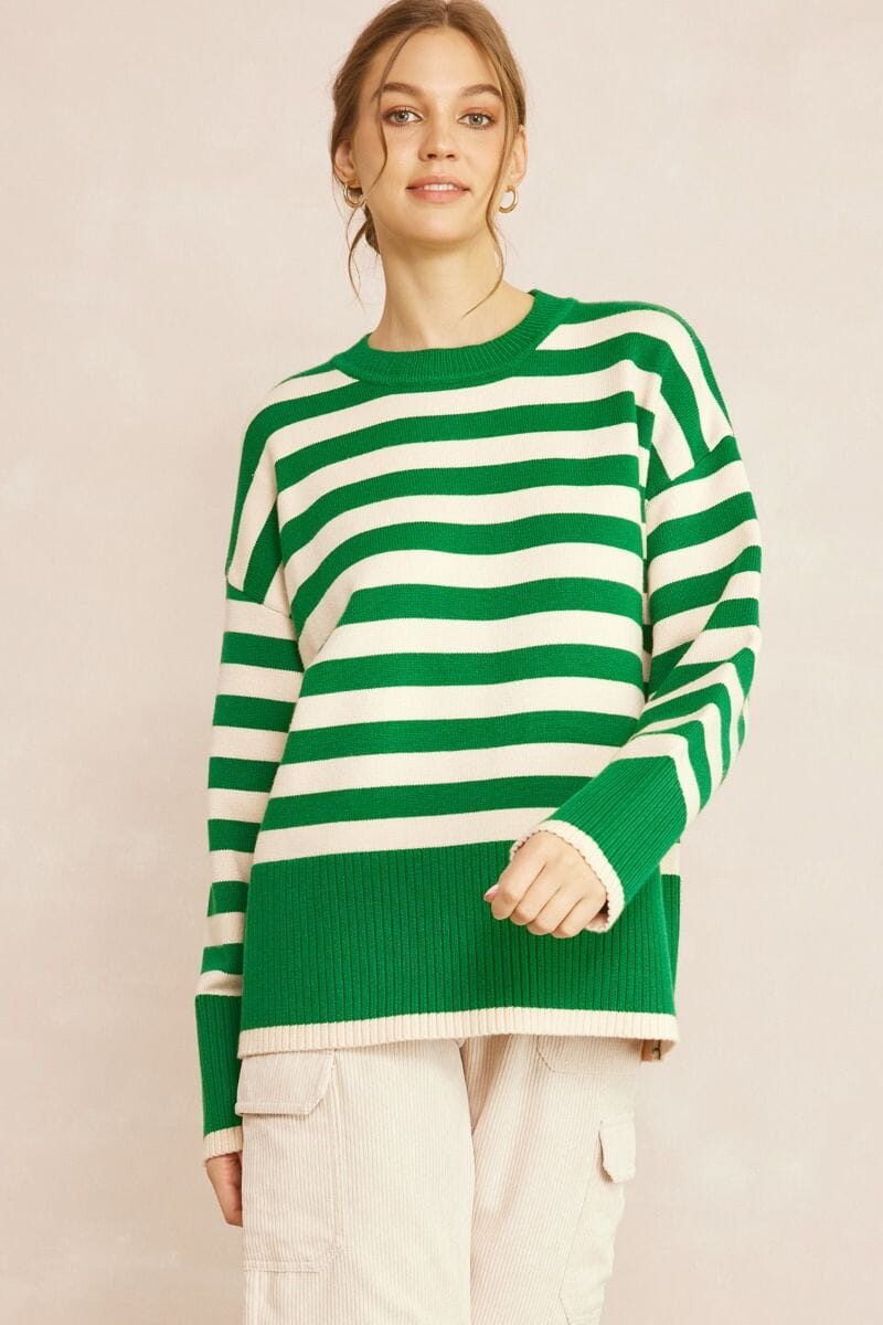 Coastal Striped Sweater entro 