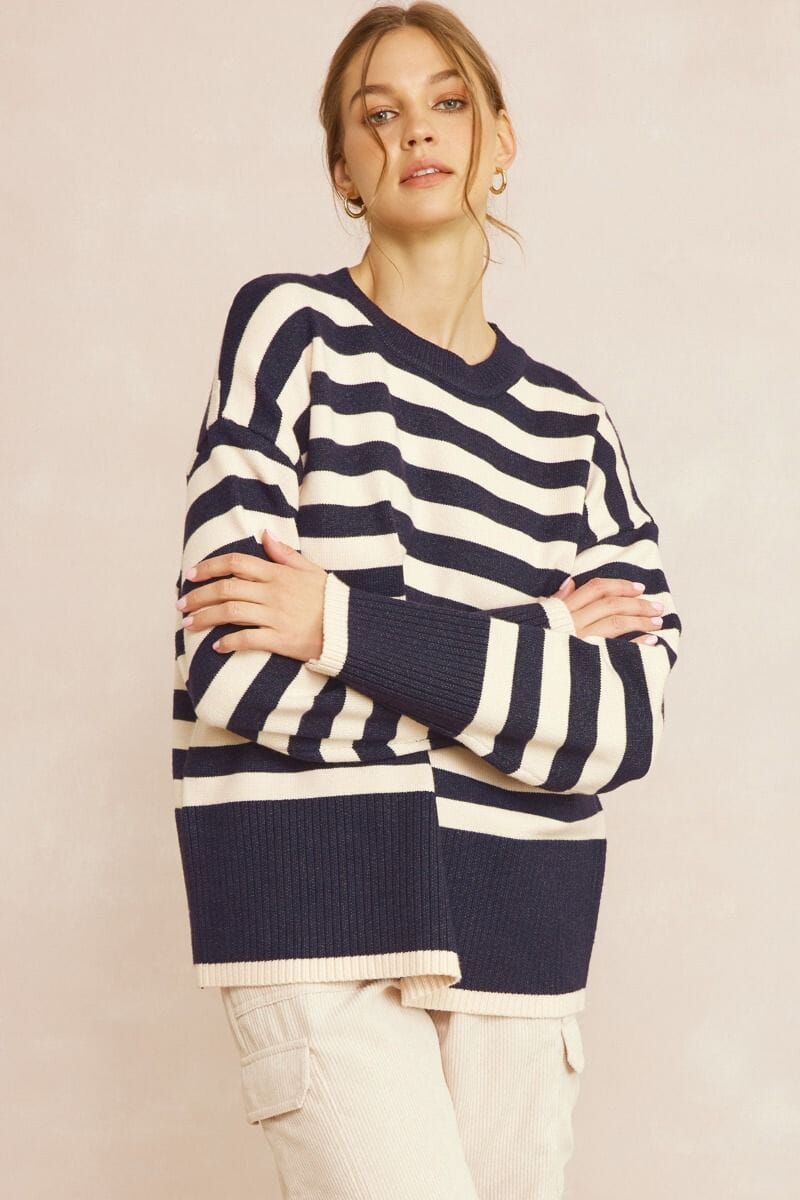 Coastal Striped Sweater entro 