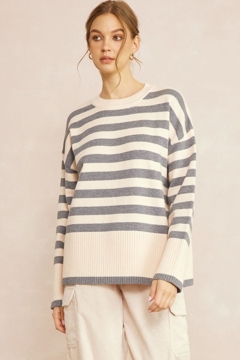 Coastal Striped Sweater entro 