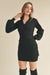 Collared Knit Dress w/ Belt Mable 