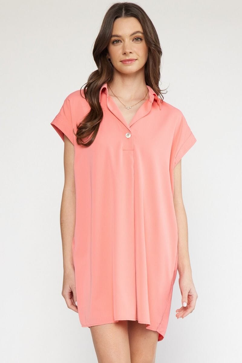 Collared Popover Dress entro 