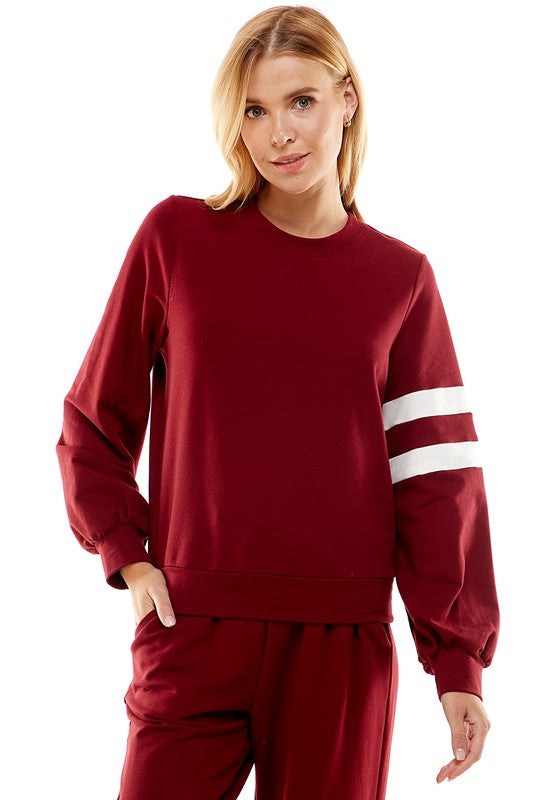 Collegiate Stripe Sweatshirt TCEC 